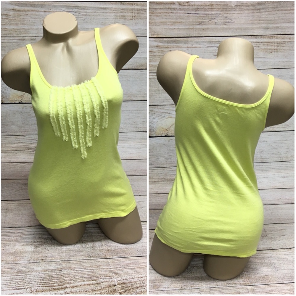 🌊 WS10 Gap Neon Frilly Summer Tank Top M